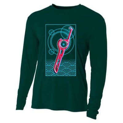 Futuristic Monado Sword Cooling Performance Long Sleeve Crew