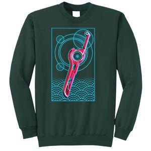 Futuristic Monado Sword Tall Sweatshirt