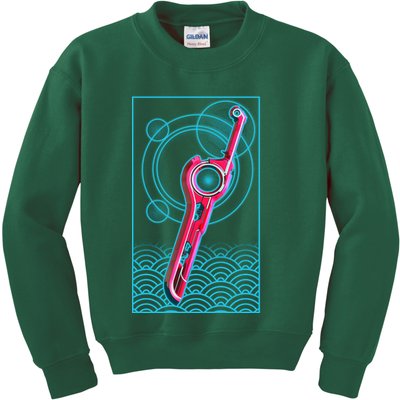 Futuristic Monado Sword Kids Sweatshirt