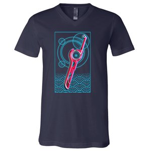 Futuristic Monado Sword V-Neck T-Shirt