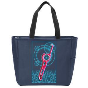 Futuristic Monado Sword Zip Tote Bag