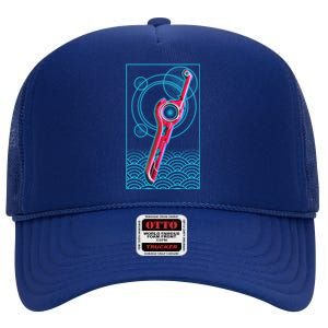 Futuristic Monado Sword High Crown Mesh Back Trucker Hat