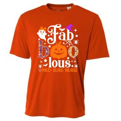 Faboolous Med Surg Nurse Great Gift Halloween Spooky Nursing Gift Cooling Performance Crew T-Shirt