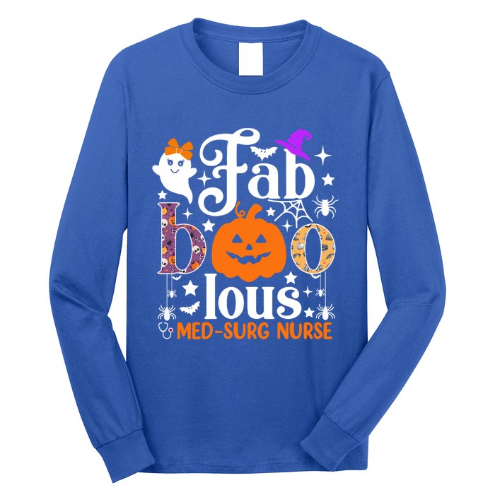 Faboolous Med Surg Nurse Great Gift Halloween Spooky Nursing Gift Long Sleeve Shirt