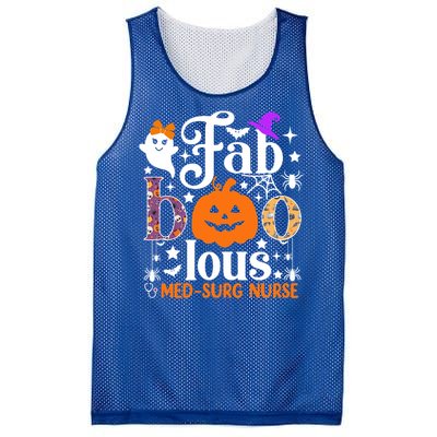 Faboolous Med Surg Nurse Great Gift Halloween Spooky Nursing Gift Mesh Reversible Basketball Jersey Tank