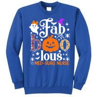 Faboolous Med Surg Nurse Great Gift Halloween Spooky Nursing Gift Tall Sweatshirt