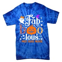 Faboolous Med Surg Nurse Great Gift Halloween Spooky Nursing Gift Tie-Dye T-Shirt