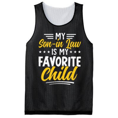 Funny My Son In Law Is My Favorite Child From Mother In Law Mesh Reversible Basketball Jersey Tank