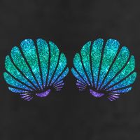 funny Mermaid Sea Shell Bra Costume 7 Panel Mesh Trucker Snapback Hat