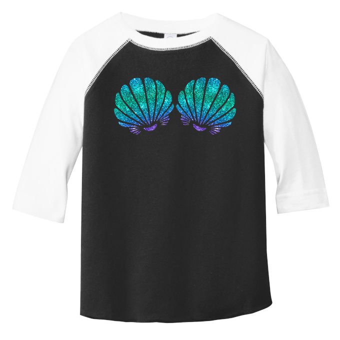 funny Mermaid Sea Shell Bra Costume Toddler Fine Jersey T-Shirt