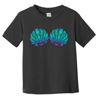 funny Mermaid Sea Shell Bra Costume Toddler T-Shirt