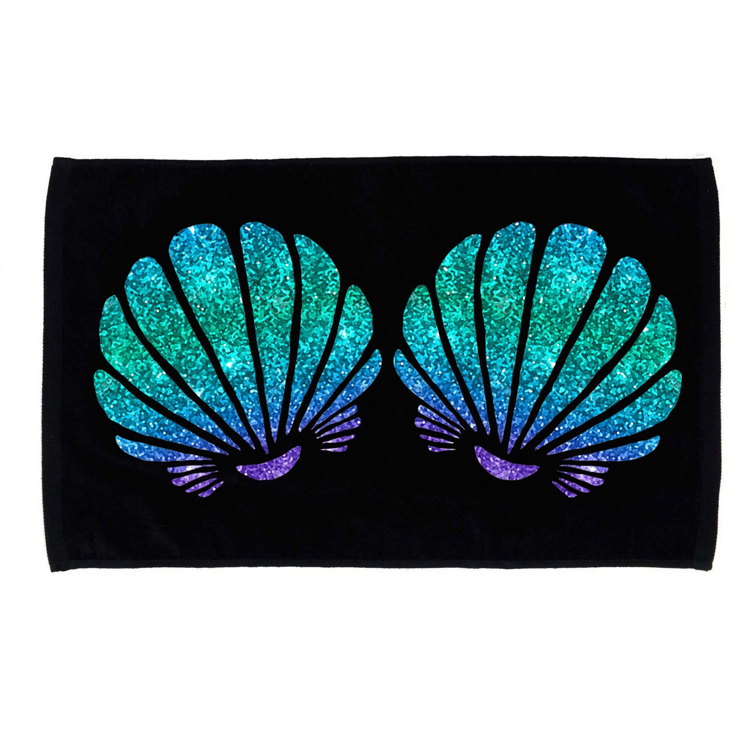 funny Mermaid Sea Shell Bra Costume Microfiber Hand Towel