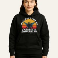 Funny Mothman Stole My Catalytic Converter Mothman Cryptid Hoodie