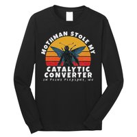 Funny Mothman Stole My Catalytic Converter Mothman Cryptid Long Sleeve Shirt