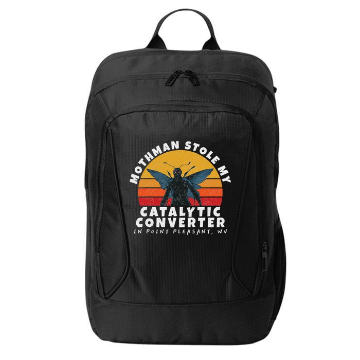 Funny Mothman Stole My Catalytic Converter Mothman Cryptid City Backpack