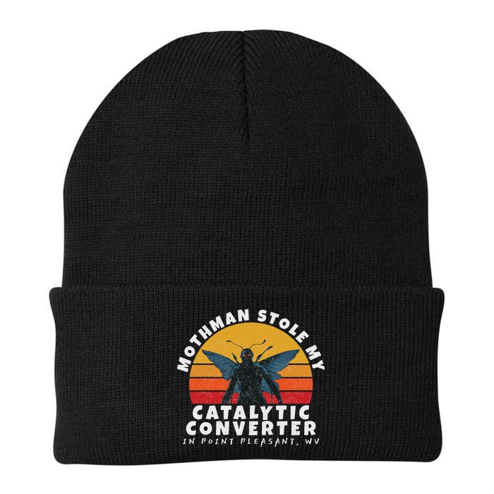 Funny Mothman Stole My Catalytic Converter Mothman Cryptid Beanie