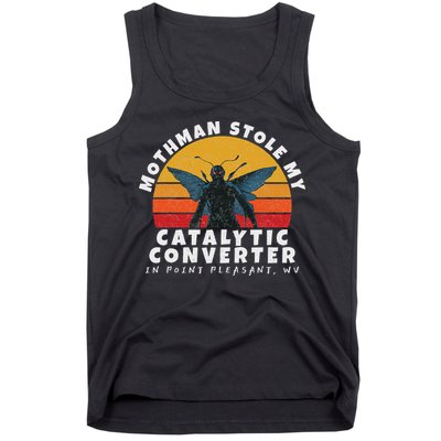 Funny Mothman Stole My Catalytic Converter Mothman Cryptid Tank Top