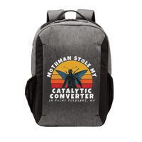 Funny Mothman Stole My Catalytic Converter Mothman Cryptid Vector Backpack