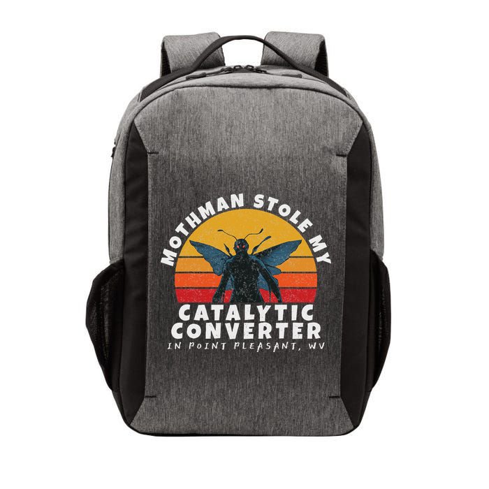 Funny Mothman Stole My Catalytic Converter Mothman Cryptid Vector Backpack
