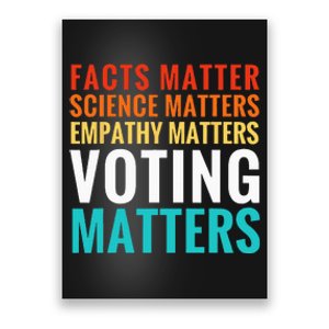 Facts Matter Science Matters Voting Matters Liberal Democrat Poster