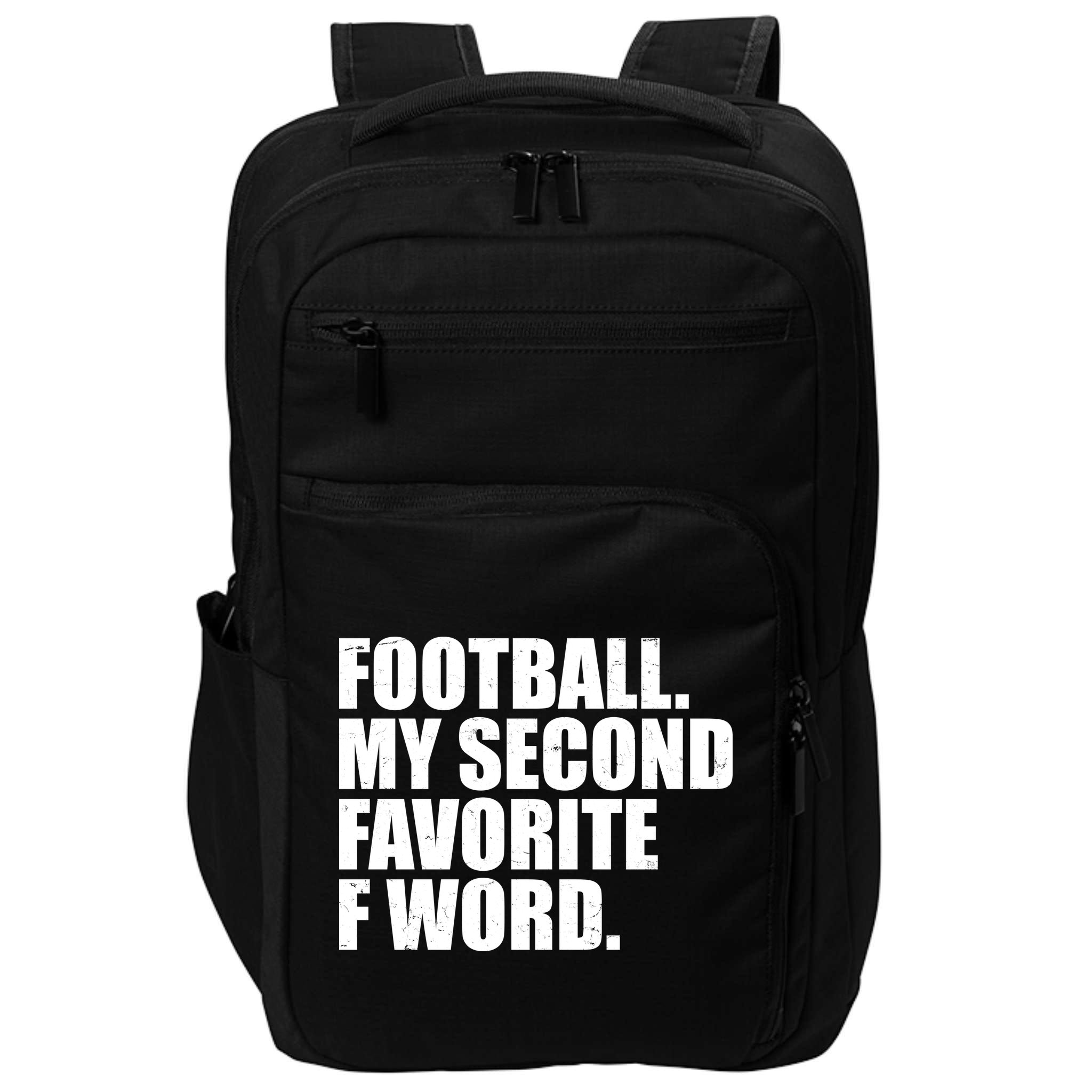 Football My Second Favorite F Word Impact Tech Backpack