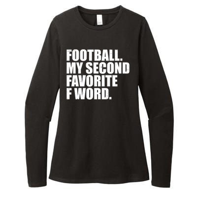 Football My Second Favorite F Word Womens CVC Long Sleeve Shirt