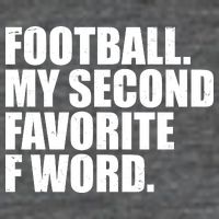 Football My Second Favorite F Word 7 Panel Mesh Trucker Snapback Hat