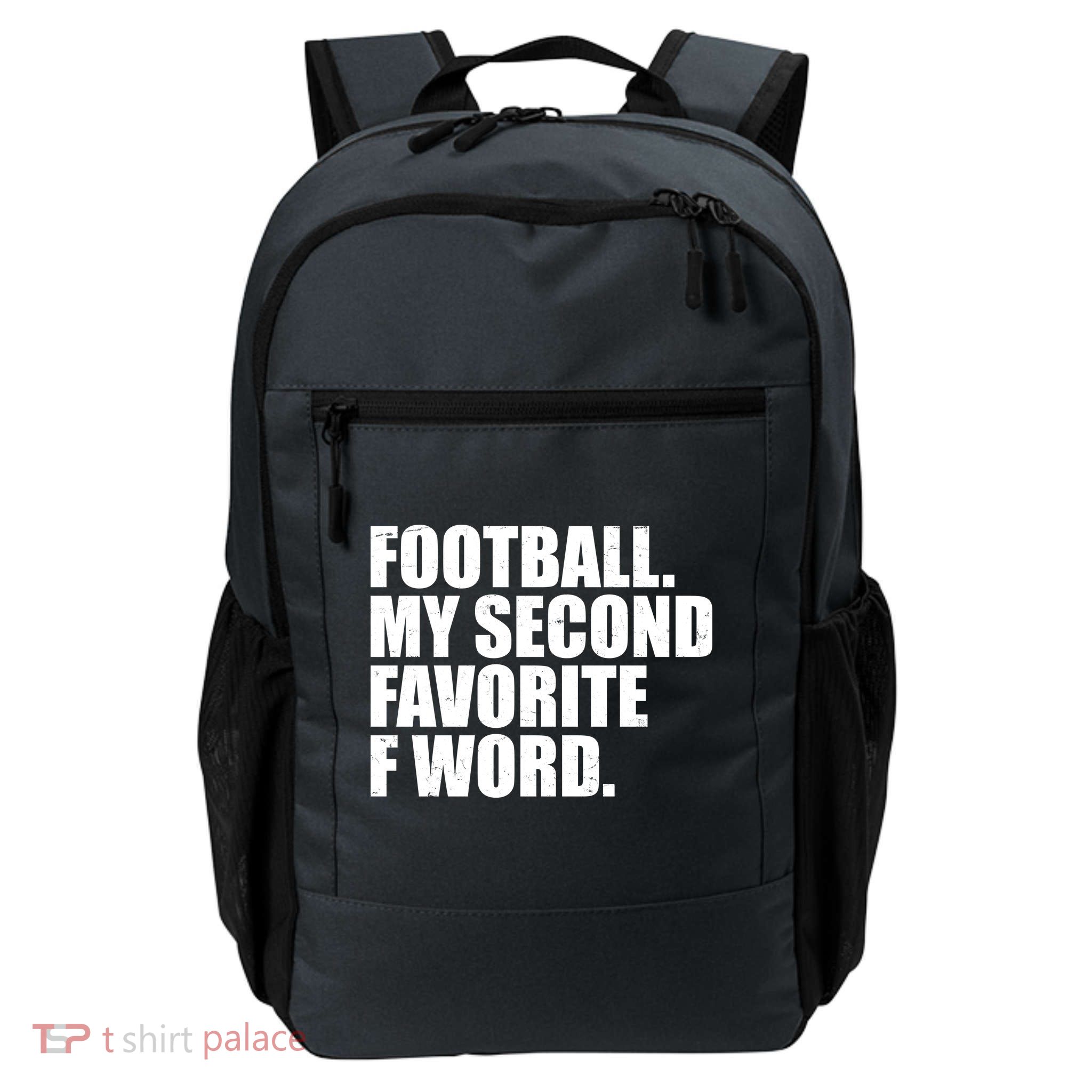 Football My Second Favorite F Word Daily Commute Backpack