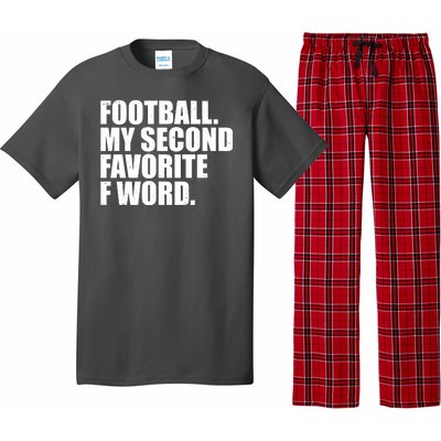 Football My Second Favorite F Word Pajama Set