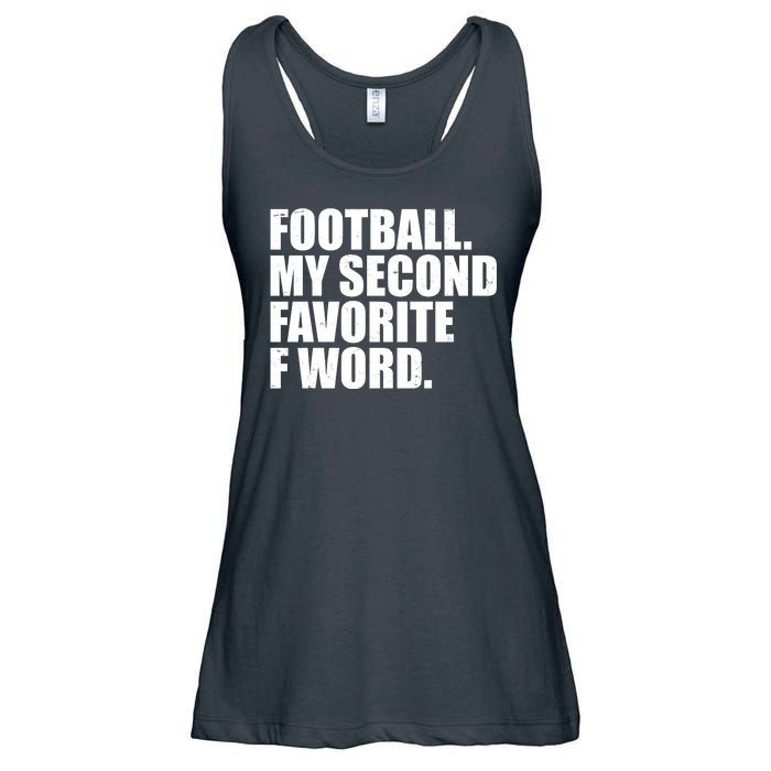 Football My Second Favorite F Word Ladies Essential Flowy Tank