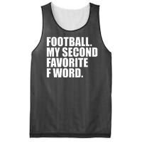 Football My Second Favorite F Word Mesh Reversible Basketball Jersey Tank