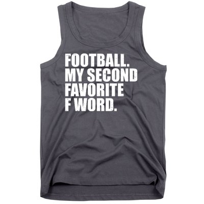 Football My Second Favorite F Word Tank Top