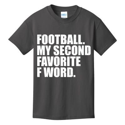 Football My Second Favorite F Word Kids T-Shirt