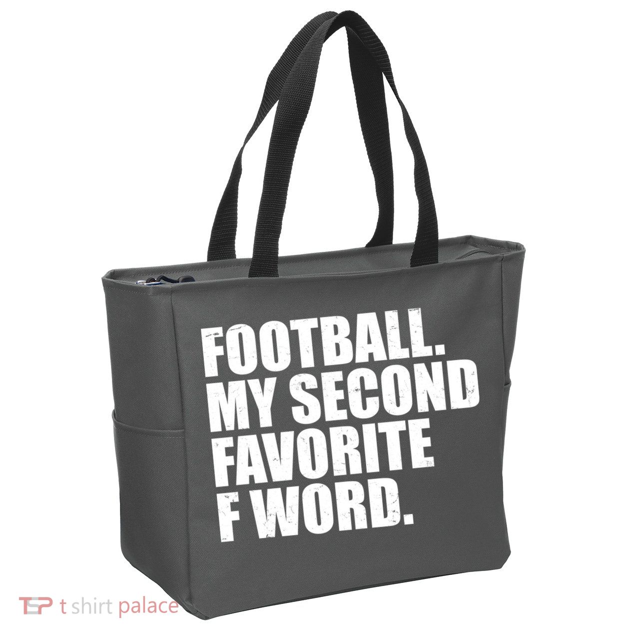 Football My Second Favorite F Word Zip Tote Bag