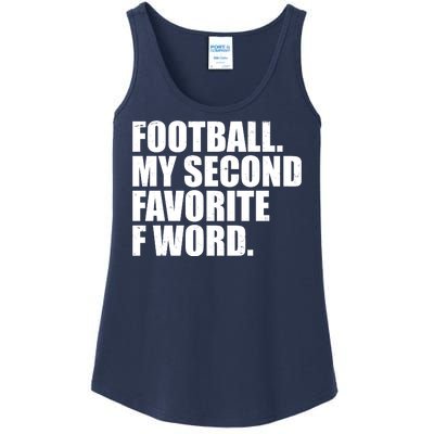 Football My Second Favorite F Word Ladies Essential Tank