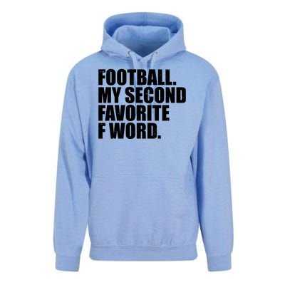 Football My Second Favorite F Word Unisex Surf Hoodie