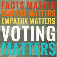 Facts Matter Science Matters Voting Matters Liberal Democrat Legacy Tie Dye Trucker Hat
