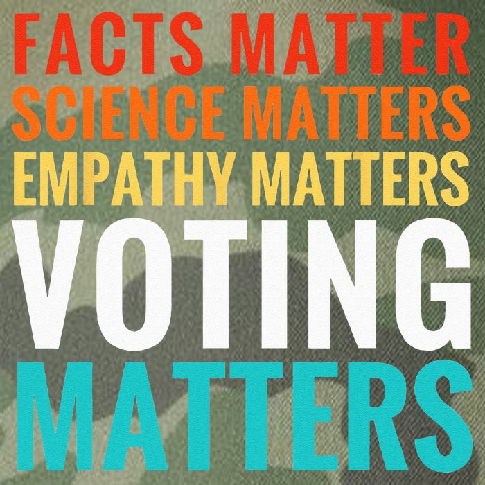 Facts Matter Science Matters Voting Matters Liberal Democrat Legacy Tie Dye Trucker Hat