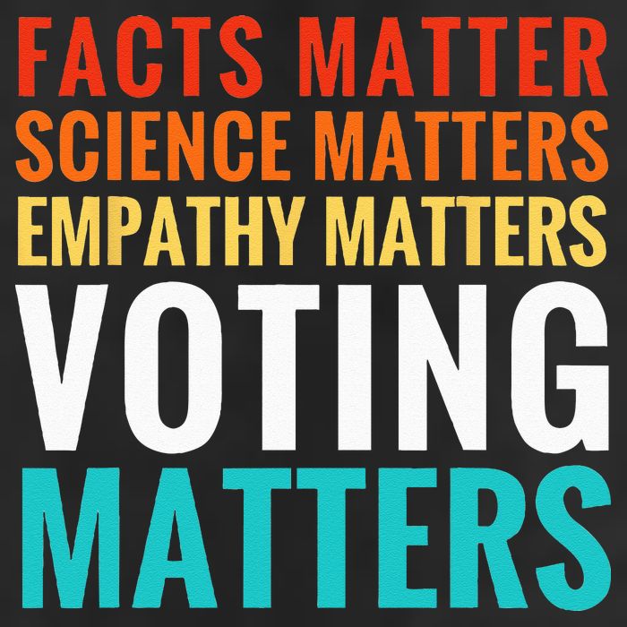 Facts Matter Science Matters Voting Matters Liberal Democrat Cool Comfort Performance Bucket Hat