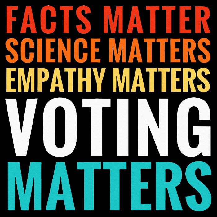Facts Matter Science Matters Voting Matters Liberal Democrat 7-Panel Snapback Hat