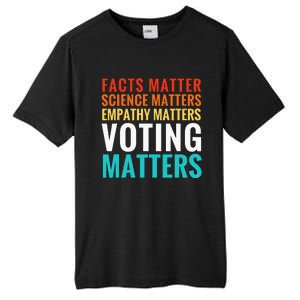 Facts Matter Science Matters Voting Matters Liberal Democrat Tall Fusion ChromaSoft Performance T-Shirt