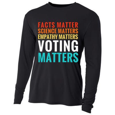 Facts Matter Science Matters Voting Matters Liberal Democrat Cooling Performance Long Sleeve Crew