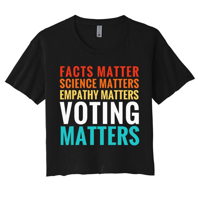 Facts Matter Science Matters Voting Matters Liberal Democrat Crop Top