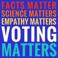 Facts Matter Science Matters Voting Matters Liberal Democrat T-Shirt