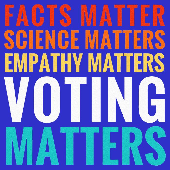 Facts Matter Science Matters Voting Matters Liberal Democrat Bag