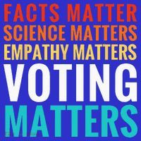 Facts Matter Science Matters Voting Matters Liberal Democrat Short Acrylic Beanie