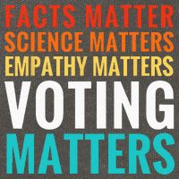 Facts Matter Science Matters Voting Matters Liberal Democrat Cotton Canvas Backpack