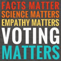 Facts Matter Science Matters Voting Matters Liberal Democrat Vector Backpack