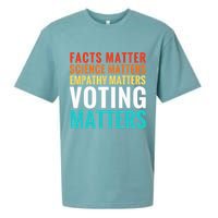 Facts Matter Science Matters Voting Matters Liberal Democrat Sueded Cloud Jersey T-Shirt