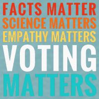 Facts Matter Science Matters Voting Matters Liberal Democrat Sueded Cloud Jersey T-Shirt